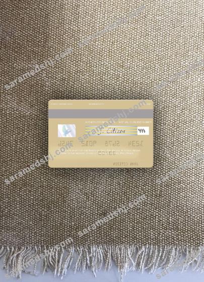 Philippines Banco de Oro visa debit card photolook back